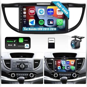 [2+64G] Android 13 Car Stereo for Honda CRV 2012-2016 w/ Wireless Apple Carpla/